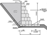 石籠網(wǎng)河岸加固工程